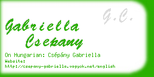 gabriella csepany business card